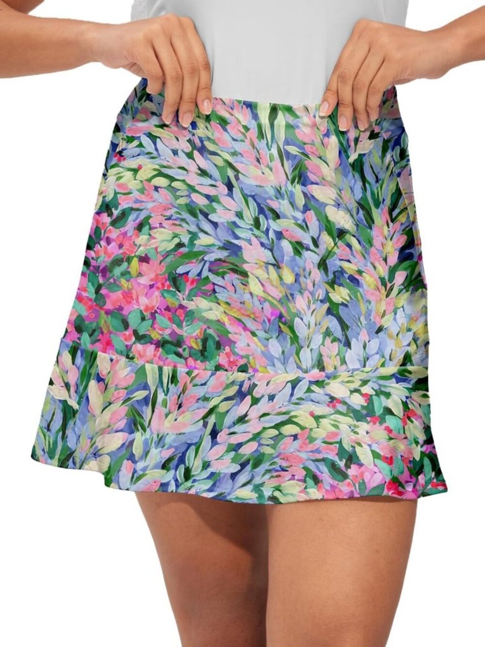 Floral High Waisted Golf Skort with Pockets | Women's Tennis Skirt, Activewear